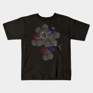 Melatonin Molecule Chemistry Kids T-Shirt